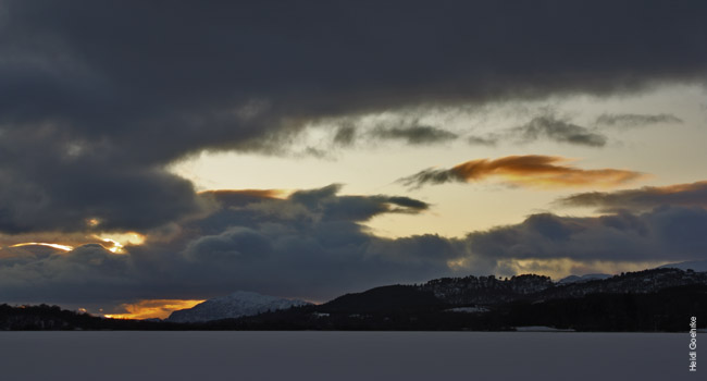 Loch Morlich - Sun Setting over the Frozen Loch 1723