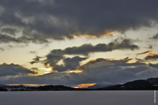 Loch Morlich - Sun Setting over the Frozen Loch 1726