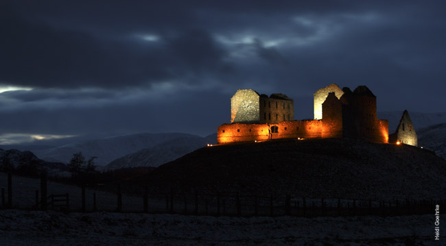 Sun Setting over Ruthven Barracks 1738a