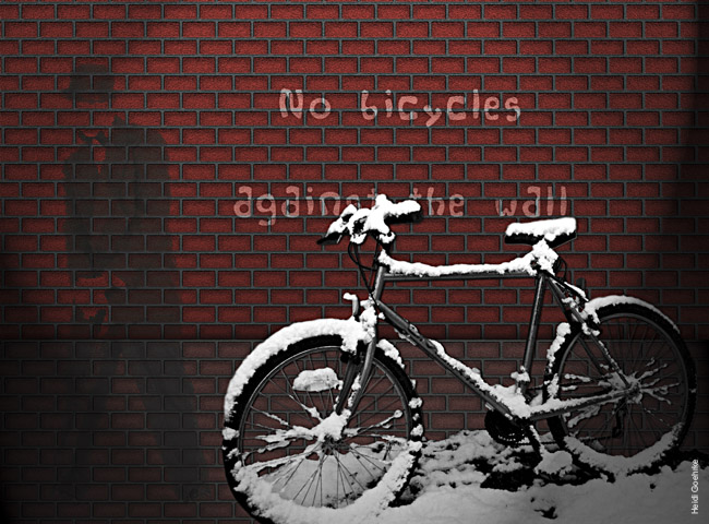 no bikes against the wall